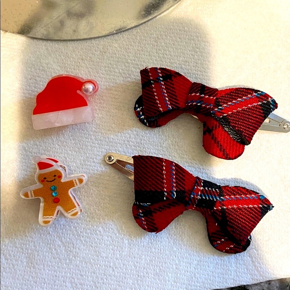 NWOT Holiday Hair Clips - Picture 1 of 9